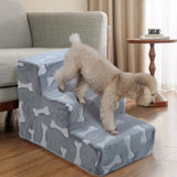 Pet stairs with non-slip base for older dogs