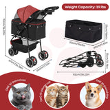 All-Terrain Pet Stroller for Senior and Low-Mobility Dogs